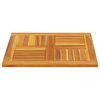 vidaXL Piano per Tavolo 60x60x2 cm Quadrato Legno Massello di Acacia