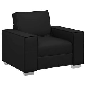 vidaXL Poltrona Sofa Nero 100 cm Pelle Sintetica
