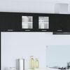 vidaXL Armadio pensile con porta 2 pcs Rovere Nero 40 x 31 x 40 cm
