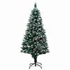vidaXL Albero di Natale artificiale con 300 LED Verde 180 cm