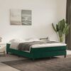 vidaXL Struttura Letto a Rete a Molle Verde Scuro 140x190 cm in Velluto