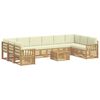 vidaXL Set di divani da esterno 8 pcs Bianco e Crema 59 x 59 x 37 cm