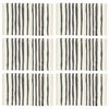 vidaXL Tovagliette 6 pz Antracite e Bianco 30x45 cm in Cotone