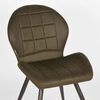 LABEL51 Sedie da Pranzo 2 pz Sil 51x64x87 cm Militare in Microfibra