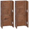 vidaXL Scaffale Marrone 24 x 13 x 54 cm Legno di Mogano Massello