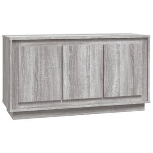 vidaXL Credenza Grigio Sonoma 102x35x55 cm in Legno Multistrato