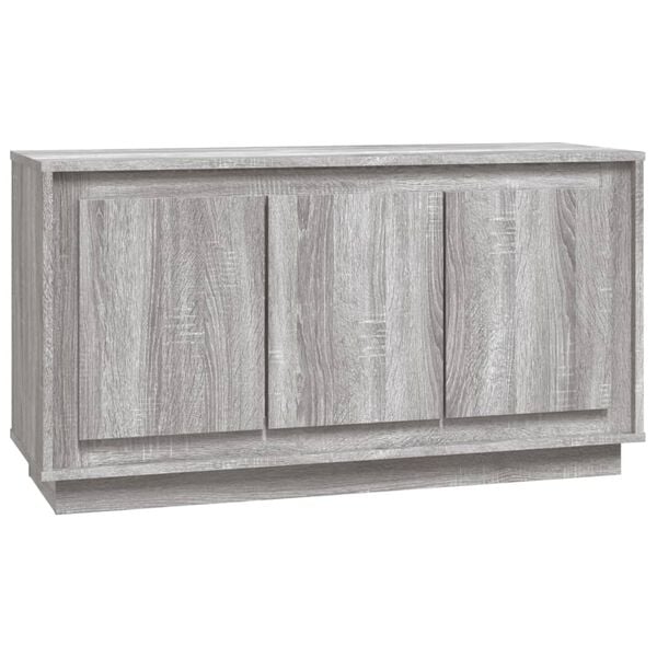 vidaXL Credenza Grigio Sonoma 102x35x55 cm in Legno Multistrato