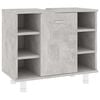 vidaXL Mobile da Bagno Grigio Cemento 60x32x53,5 cm Legno Multistrato