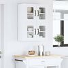 vidaXL Mobile da cucina 2 pcs Bianco 60 x 31 x 40 cm Legno multistrato