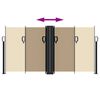 vidaXL Tenda da Sole Laterale Retrattile Beige 120x1000 cm