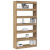 vidaXL Armadio per Libri Rovere Nero 100 x 30 x 198 cm