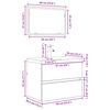 vidaXL Set di mobili per il bagno 3 pcs Rovere artigianale