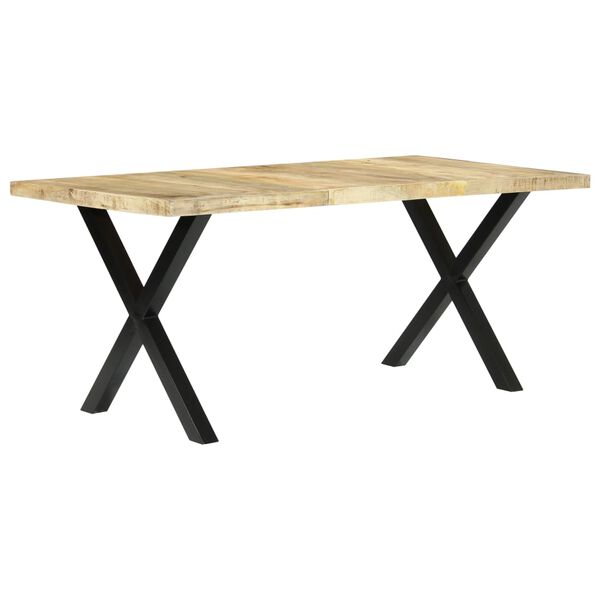 vidaXL Tavolo da Pranzo 180x90x76 cm in Legno Massello di Mango