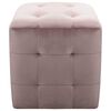 vidaXL Pouf 2 pz Rosa 30x30x30 cm in Velluto