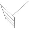 vidaXL Parete Doccia Walk in Argento 90x195 cm Vetro Trasparente ESG