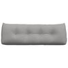 vidaXL Cuscino per Schiena Grigio Nuvola 140 x 24 x 50 cm Tessuto