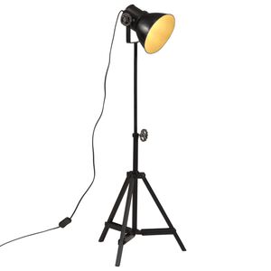 vidaXL Lampada da Terra 25 W Nera 35x35x65/95 cm E27
