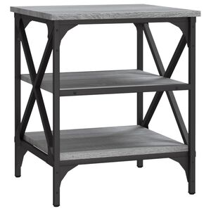 vidaXL Tavolino Grigio Sonoma 40x42x50 cm in Legno Multistrato