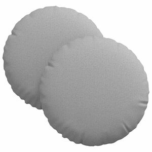 vidaXL Cuscini per Seduta 2 pz Tessuto Grigio Nuvola &Oslash;30 x 13 cm