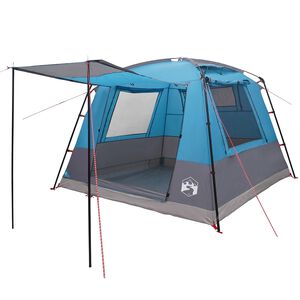 vidaXL Tenda Party Blu 10 persone Poliestere 185T con rivestimento PU
