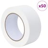 vidaXL Nastri Adesivi per Pittori 50 pcs Bianco 50mm x 50m Carta