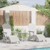 vidaXL Mobili da lounge da giardino 2 pcs Bianco 74 x 82 x 90cm