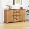 vidaXL Credenza con cassetto ASKIM Marrone 133.5 x 40 x 79 cm