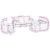 vidaXL Set di Divani 4 pz con Cuscini Decorativi Grigio chiaro Tessuto