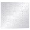 vidaXL Testa Doccia a Pioggia in Acciaio Inox 304 30x30cm Quadrata