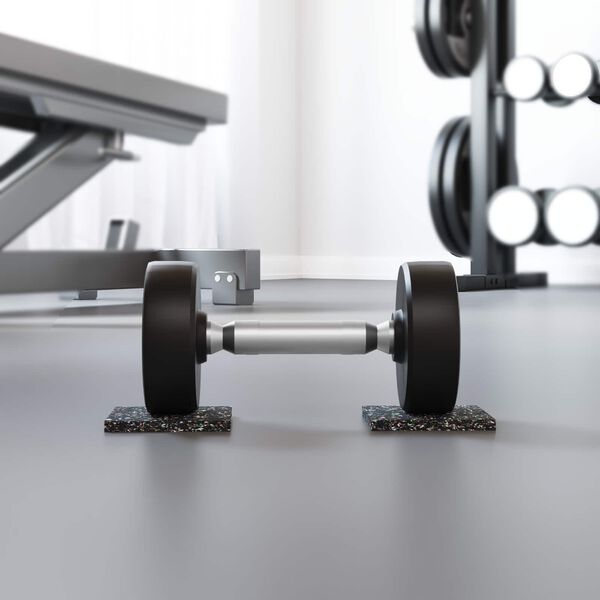 vidaXL Rullo in gomma Nero Gomma