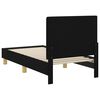 vidaXL Struttura letto per bambini con testata Nero 70 x 140 cm