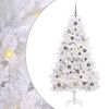 vidaXL Albero di Natale artificiale Bianco 90 x 90 x 180 cm