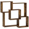 vidaXL Mensola da parete Rovere Fumo 98 x 17 x 91 cm