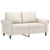 vidaXL Divano a 2 Posti Crema 120 cm in Similpelle