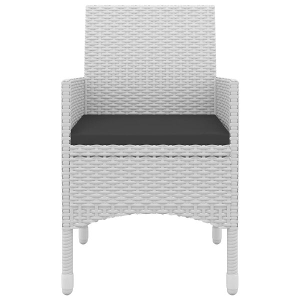 vidaXL Set da Pranzo da Giardino 5 pz con Cuscini Polyrattan e Vetro