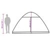 vidaXL Tenda da Campeggio a Cupola per 4 Persone Blu Impermeabile