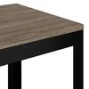 vidaXL Tavolino Grigio e Nero 40x40x45 cm MDF e Ferro