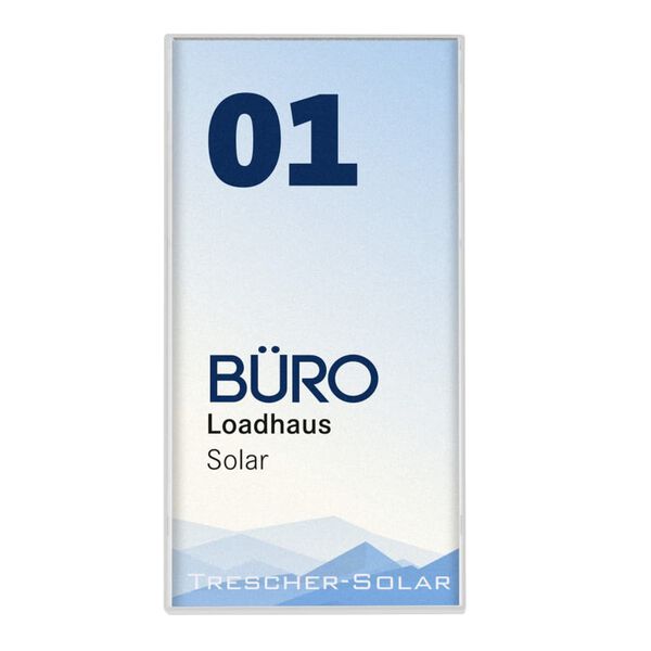 MOEDEL Targhetta per Porta Semplice Kairo 7,5x14,9x1 cm Bianca 5 pz