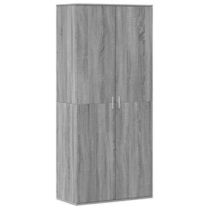 vidaXL Scarpiera Grigio Sonoma 80x39x178 cm in Legno Multistrato