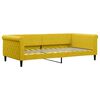 vidaXL Divano Letto Estraibile con Materassi Giallo 100x200 cm Velluto