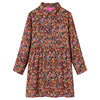 vidaXL Abito da Bambina a Maniche Lunghe Multicolore 116