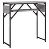 vidaXL Tavolo Consolle Ripiano Grigio Sonoma 75x30x75cm Multistrato