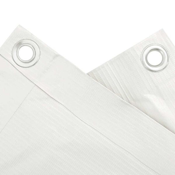 vidaXL Paravento da Balcone Bianco 1000x90 cm in PVC