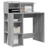 vidaXL Scrivania Grigio Sonoma 90 x 48 x 101,5 cm Legno multistrato