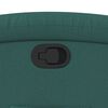 vidaXL Poltrona Reclinabile in Tessuto Verde Scuro