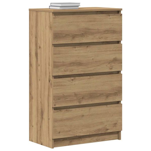 vidaXL Credenza Rovere Artigianale 60x35x98,5 cm in Legno Multistrato