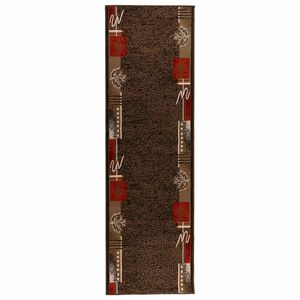 vidaXL Tappeto Runner FLORNES Tessuto Marrone PP 7 mm