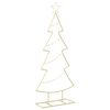 vidaXL Albero di Natale in metallo con supporto KUOPIO 125 cm Acciaio