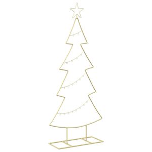 vidaXL Albero di Natale in metallo con supporto KUOPIO 125 cm Acciaio