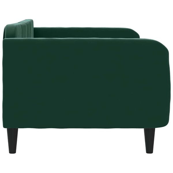vidaXL Letto da Giorno Verde Scuro 90x200 cm in Velluto